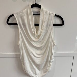 Michael Stars White Cowl Neck Blouse